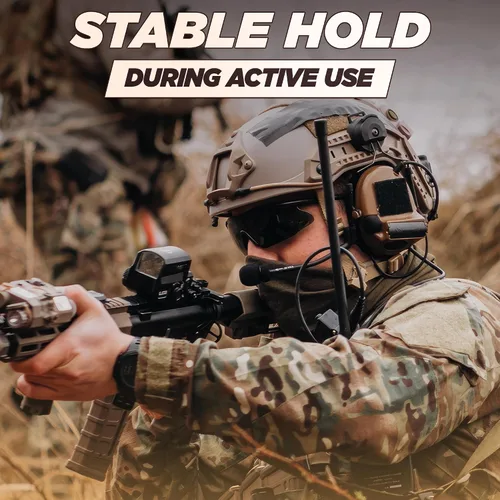 Miniatura 7 de Adaptador de riel ARC para auriculares tácticos – Compatible con Peltor Comtac II/III, Earmor M31/M32, Sordin – Se ajusta a cascos FAST, MICH, EXFIL