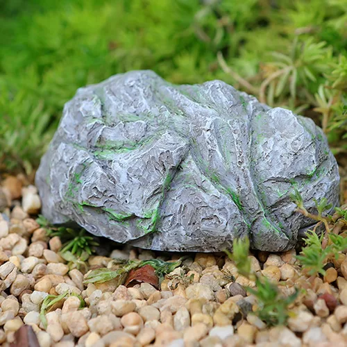 Miniatura 2 de Simulated Stone Key Holder Safe Outdoor Fake Rock Key Hider Garden Decorations Realistic Stone Spare Key Storage Box