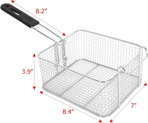 Miniatura 5 de Freidora eléctrica de doble cilindro de acero inoxidable de 110V 12.7QT/12L Enchufe de EE. UU