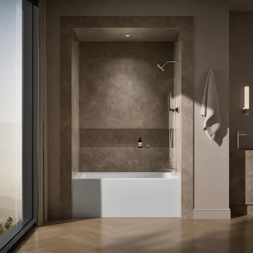 Miniatura 4 de Kohler Baño de alcoba de 60" x 32" con delantal integral, brida integral y drenaje a la derecha