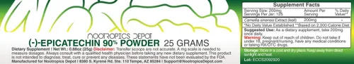 Miniatura 2 de Epicatequina 90% Polvo 0.88 oz (-)-epicatequina Promueve la salud cardiovascular Promueve la fuerza y la función muscular