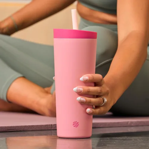 Miniatura 5 de BlenderBottle Vaso Térmico 2 en 1 de Acero Inoxidable, Tapa Swig a Prueba de Fugas, Pajita, BlenderBall, Libre de BPA, Para Batidos de Proteínas