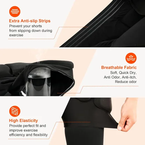 Miniatura 5 de Pantalones cortos acolchados de EVA con protección 3D, almohadilla de choque para snowboard, patineta, esquí, patinaje, bicicleta, etc.