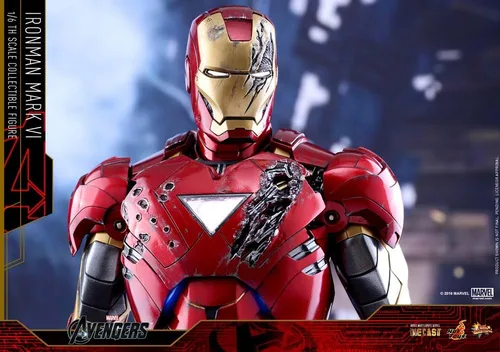 Miniatura 3 de Hot Toys Figura de Marvel The Avengers Iron Man Mark VI DIECAST a escala 1/6