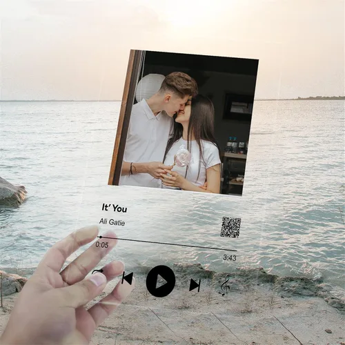 Miniatura 3 de Placa personalizada para canción de Spotify, marco de fotos personalizado, decoración artística, placa acrílica de Spotify, regalo de arte