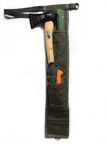 Miniatura 4 de TIPU Axe and Saw Sling, Agawa Saw Bag, Bucksaw Bag, Canvas Sheath for BOREAL21 Folding Bow Saw