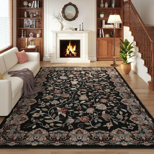 Miniatura 40 de Rugcomf Alfombra de pasillo de 2 x 6 pies, lavable, bohemio, suave, antideslizante, no desprende pelusa, lana sintética, estilo vintage para cocina