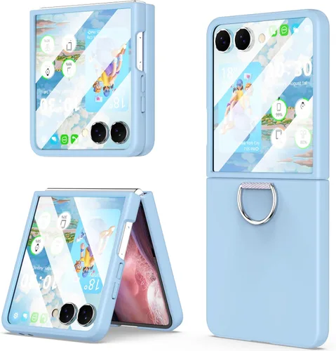 Miniatura 19 de Para Samsung Galaxy Z Flip 4 Funda Con Anillo Cubierta Protectora A Prueba De Golpes Flip Z 4 Funda Del Teléfono Para Galaxy Z Flip 4 5G 2022 - Negro