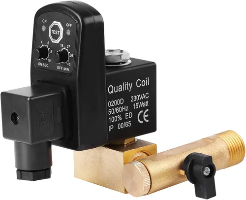 Miniatura 8 de Válvula de drenaje automática G1/2 AC230v,Válvula de drenaje del compresor de aire DN15,Operación automática y diseño programable