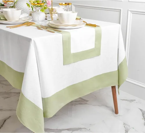 Miniatura 19 de Solino Home Mantel de lino de 60 x 108 pulgadas, 100% lino puro, aguacate y mantel natural para cocina, comedor, cena, interior, exterior, fiesta