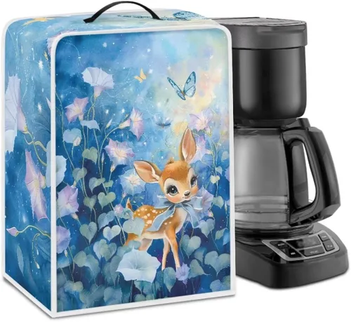 Miniatura 46 de Cubiertas para máquina de café con mango superior, resistentes a las manchas, para mezclador, compatible con la mayoría de cafeteras