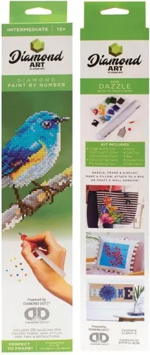 Miniatura 6 de Diamond Art by Leisure Arts Kit DMA 12x12 IntermediateBlue Bird