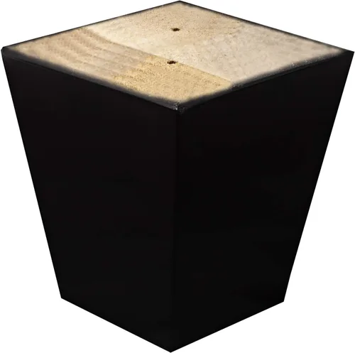 Miniatura 3 de Patas para muebles, sofá otomano y silla de 4 pulgadas de repuesto de pies de madera, juego de 4 pies cuadrados de pirámide cónicos (expreso oscuro)