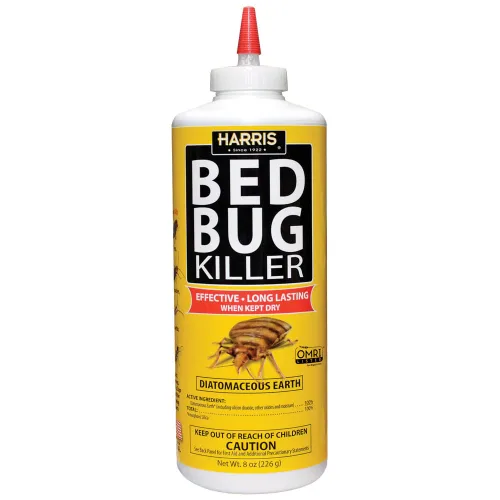 Harris Mata insectos, polvo de tierra de diatomeas de 1/2 libras, mata rápida con protección residual extendida (paquete de 2)