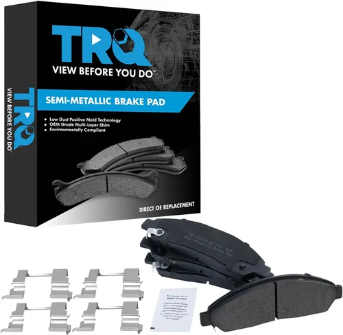 Miniatura 87 de TRQ Pastillas de freno delanteras semi metálicas compatibles con Ford Expedition 2018-2021 F-150 2018-2020 Lincoln Navigator 2018-2022