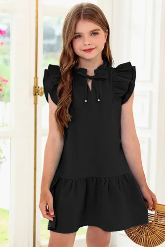 Miniatura 4 de blibean Girls Elegant Summer Dresses Kids Outfits Size 6-15 Year
