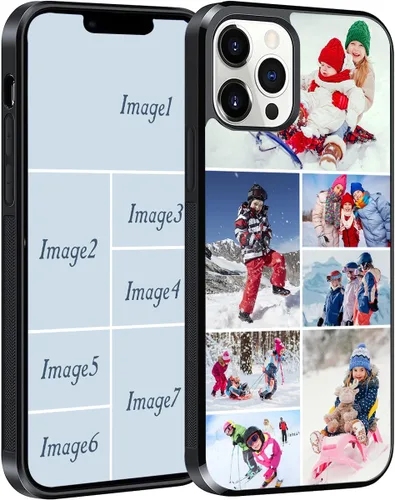 Funda de teléfono con fotos personalizadas compatible con iPhone 17/17 Air/16/15/14/13/12/11 Pro Max/Mimi/Xs Max/Xr/7/8 Plus/Samsung Galaxy 7 Collage