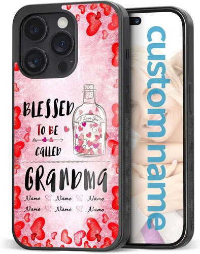 Miniatura 15 de Fundas para teléfono con nombre, diseño de flores rosadas y mariposas, para el Día de la Madre para iPhone 6 7 8 11 12 13 14 15 16 17 Pro Max Plus