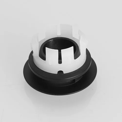 Miniatura 4 de Tapa de desbordamiento para lavabo de lavabo, inserción de latón negro mate en agujero redondo tapas paquete 0f 2 por Homevacious