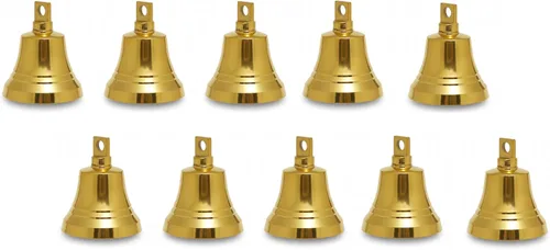Campanas pequeñas de latón indio para decoración de puerta del hogar, manualidades, campanas, decoración de Navidad, campanas de mascotas, adornos