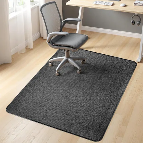 Miniatura 8 de Sycoodeal Tapete para silla de oficina para suelo de madera dura, tapete para silla gaming de computadora de oficina para suelo de azulejos, negro