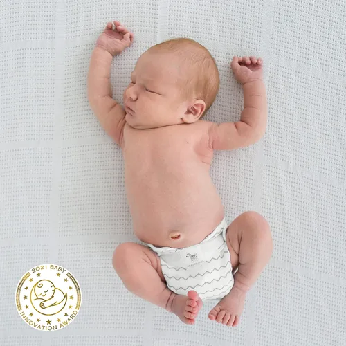 Miniatura 5 de SmartNappy - Muselina de algodón de Amazing Baby, funda híbrida para pañales de tela NextGen + 1 inserto reutilizable bi-fold + 1 refuerzo Mini