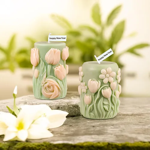 Miniatura 7 de Moldes de Flores Molde Cilíndrico de Resina para Flores - Moldes de Silicona para Fundición de Resina para Decoración del Hogar y Fabricación