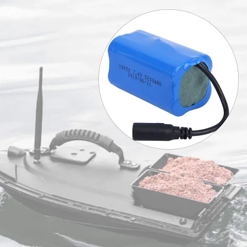 Miniatura 4 de Dilwe Batería de barco RC, batería de actualización de barco RC compatible con Flytec 2011-5 barco de cebo de pesca al aire libre