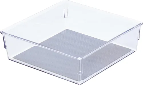 Miniatura 10 de Glad Bandeja de almacenamiento de plástico para cajones, contenedor organizador resistente para el hogar, cocina, baño, dormitorio, oficina, pies