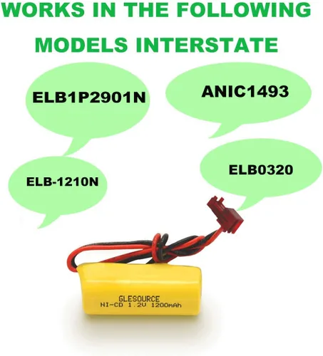 Miniatura 3 de ELB1P201NB - Batería de luz de emergencia para Lithonia ELB1P201N2 ELB1P2901N ELB1P201N ANIC1493 Lithonia 1009S00-MZ ELB0320 Grainger 4WT20 OSA212