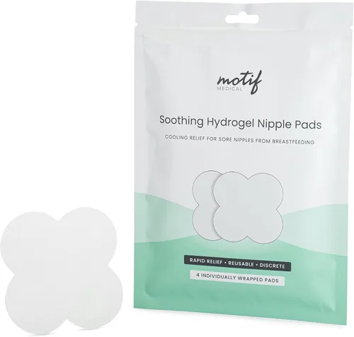 Motif Medical Almohadillas de hidrogel calmantes para la lactancia materna, almohadillas de lactancia reutilizables para mujeres, almohadillas de