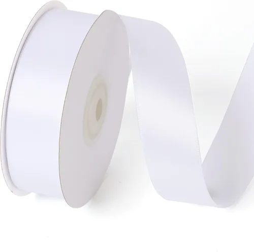Miniatura 15 de Rollo de cinta de satén de una sola cara de 1 pulgada x 25 yardas, cintas ideales para envolver regalos, manualidades, decoración de fiestas de negro