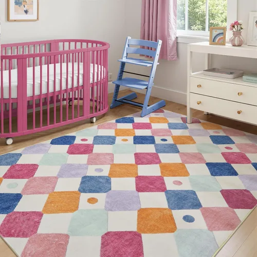 Miniatura 44 de jinchan Alfombra a rayas de 2 x 3 para entrada, alfombra de cocina, tapete pequeño, antideslizante, ligero, de bajo perfil, decoración para entrada