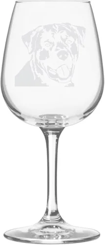 Miniatura 543 de Copa de vino de 12.75 onzas con diseño de perro grabado
