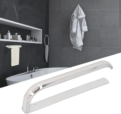 Miniatura 4 de Toallero de mano de acero inoxidable, organizador de toallas de mano montado en la pared, soporte para toallas montado en la pared, estante