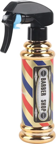 Dioche Botella de spray de agua de peluquería, botella de spray de peluquería Salon Barbería Hair Styling Water Spray Kettle 5.1 fl oz (dorado)