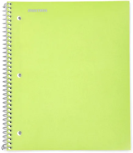 Miniatura 37 de Mintra Office Cuadernos de espiral duraderos, 1 materia, (rosa primavera, amarillo sol, hielo ártico, rayas anchas, paquete de 3)