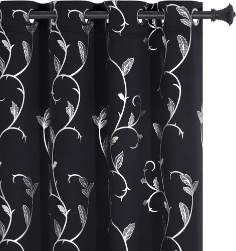 Miniatura 91 de BUHUA Cortinas Opacas de 63 Pulgadas de Largo, 2 Paneles con Aislamiento Térmico, Tratamiento de Ventana para Dormitorio, Cortinas Oscurecedoras