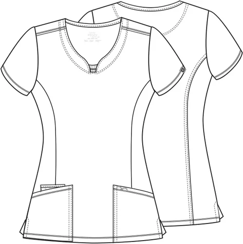 Miniatura 4 de CHEROKEE Infinity CK609 - Camiseta de cuello redondo para mujer