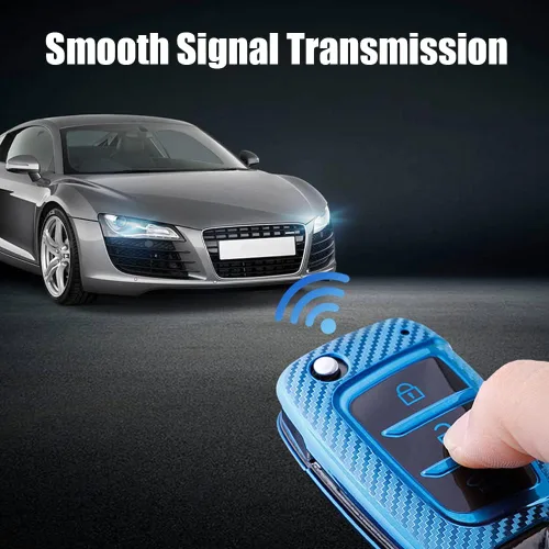 Miniatura 6 de Funda para llavero de coche con textura de fibra de carbono de TPU con llavero para Hyundai Elantra Solaris Tucson I30 Ix35 Genesis Santa Fe Jacket