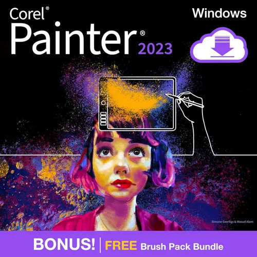 Corel Painter 2023 | Software de pintura profesional para arte digital, ilustración, arte fotográfico y arte fino [Descarga de PC]