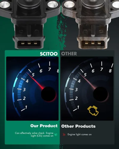 Miniatura 5 de SCITOO Sensor de presión absoluta del colector MD305600 apto para Mitsubishi para Galant 1996-2003 para Eclipse 1995-2003 para Mirage para Diamante