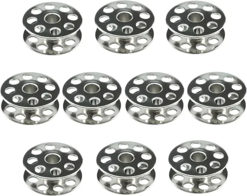 Blooy - (10 piezas) 18034 grande tipo M bobina de acero compatible con máquinas de coser típicas 0302, 0303, Jack H5, H6, Consew 205RB, 206RB, JUKI