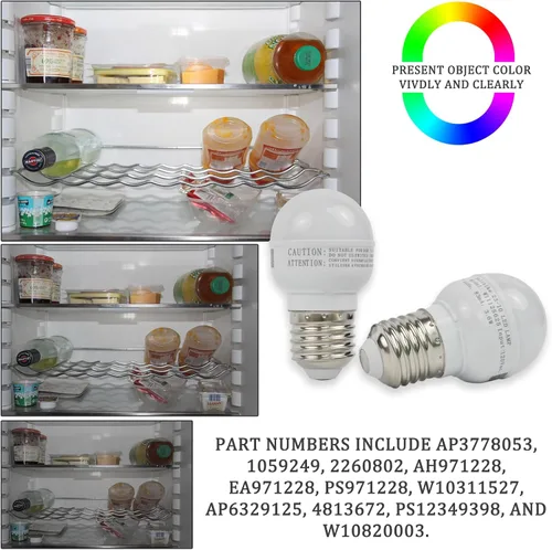 Miniatura 5 de Para Whirlpool Refrigerador Congelador Bombilla LED W11125625 W10820003 W11216993 4396822 Reemplazo
