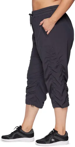 Miniatura 9 de RBX Pantalón capri tejido ligero con cordón para mujer, talla grande