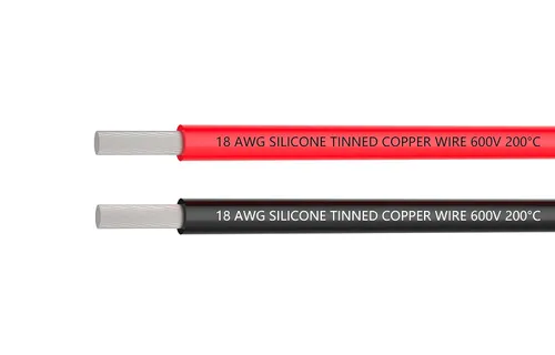 Miniatura 10 de Cable eléctrico de 3 conductores de calibre 18, cable de PVC trenzado de 33 pies, cable de cobre sin oxígeno para cable de alimentación, cable LED