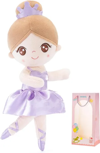 Miniatura 12 de Gloveleya Muñeca bebé niña regalo bailarina felpa suave muñeca púrpura claro Ballet Púrpura01