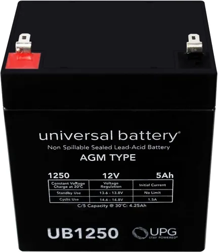 Miniatura 4 de UPG NP5-12 Batería de alarma casera 12v 5ah SLA UB1250
