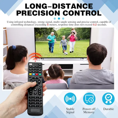 Miniatura 5 de Paquete de 1 control remoto universal de repuesto compatible con todos los Smart TV LED, LCD, HDTV, serie 3D, para motel, hotel, hogar de ancianos