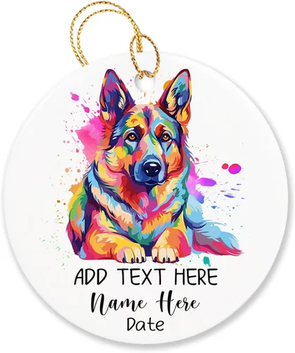 Miniatura 15 de Adorno personalizado de Chow Chow Chow de Navidad 2025, regalo de adorno de árbol de Navidad para amantes de los perros, adorno único de Navidad